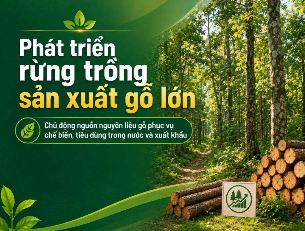Quyết định Ban hành Kế hoạch “Phát triển rừng trồng sản xuất gỗ lớn giai đoạn 2024 - 2030” trên địa bàn tỉnh Đắk Lắk