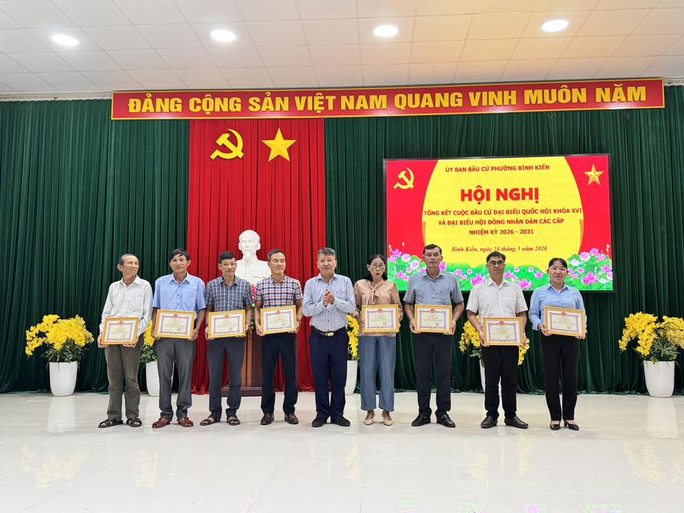 PHƯỜNG BÌNH KIẾN TỔNG KẾT CUỘC BẦU CỬ ĐẠI BIỂU QUỐC HỘI KHÓA XVI VÀ HĐND CÁC CẤP, NHIỆM KỲ 2026–2031