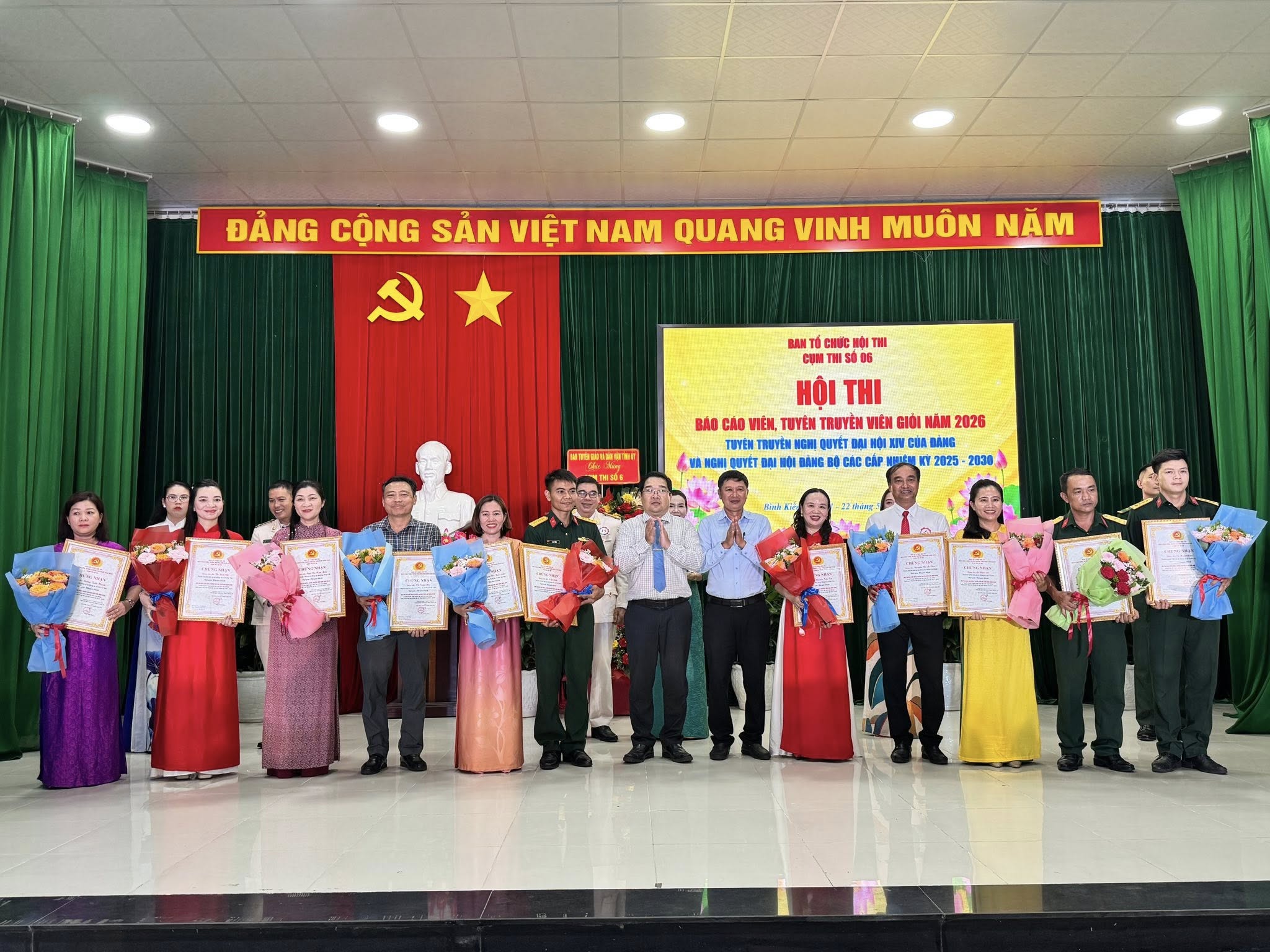 🏆🎤 BẾ MẠC VÀ TRAO GIẢI HỘI THI BÁO CÁO VIÊN, TUYÊN TRUYỀN VIÊN GIỎI CỤM THI SỐ 06 NĂM 2026 🎤🏆