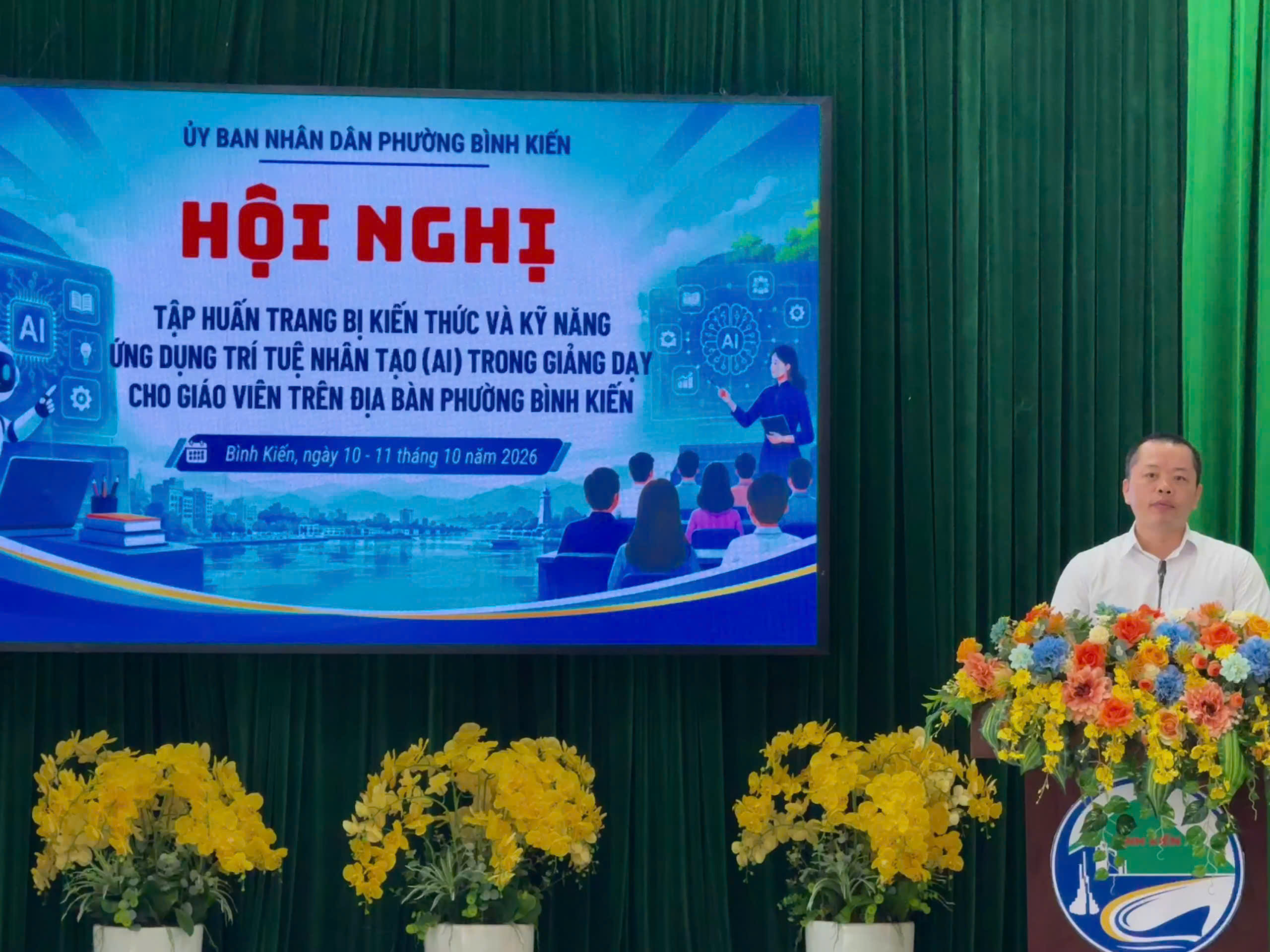 Phường Bình Kiến tổ chức tập huấn ứng dụng trí tuệ nhân tạo (AI) trong giảng dạy cho cán bộ, giáo viên các trường học