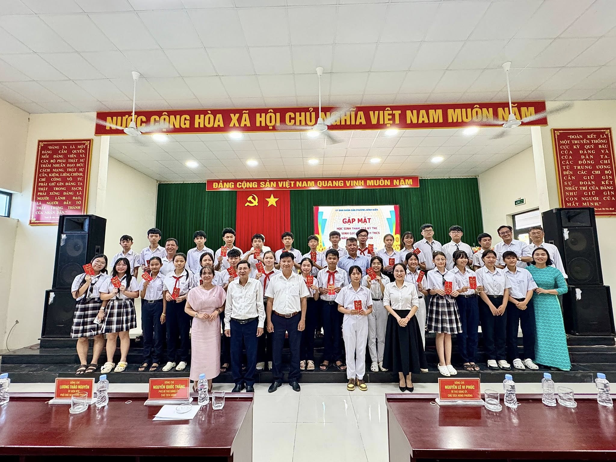 GẶP MẶT, ĐỘNG VIÊN HỌC SINH DỰ THI HỌC SINH GIỎI CẤP TỈNH