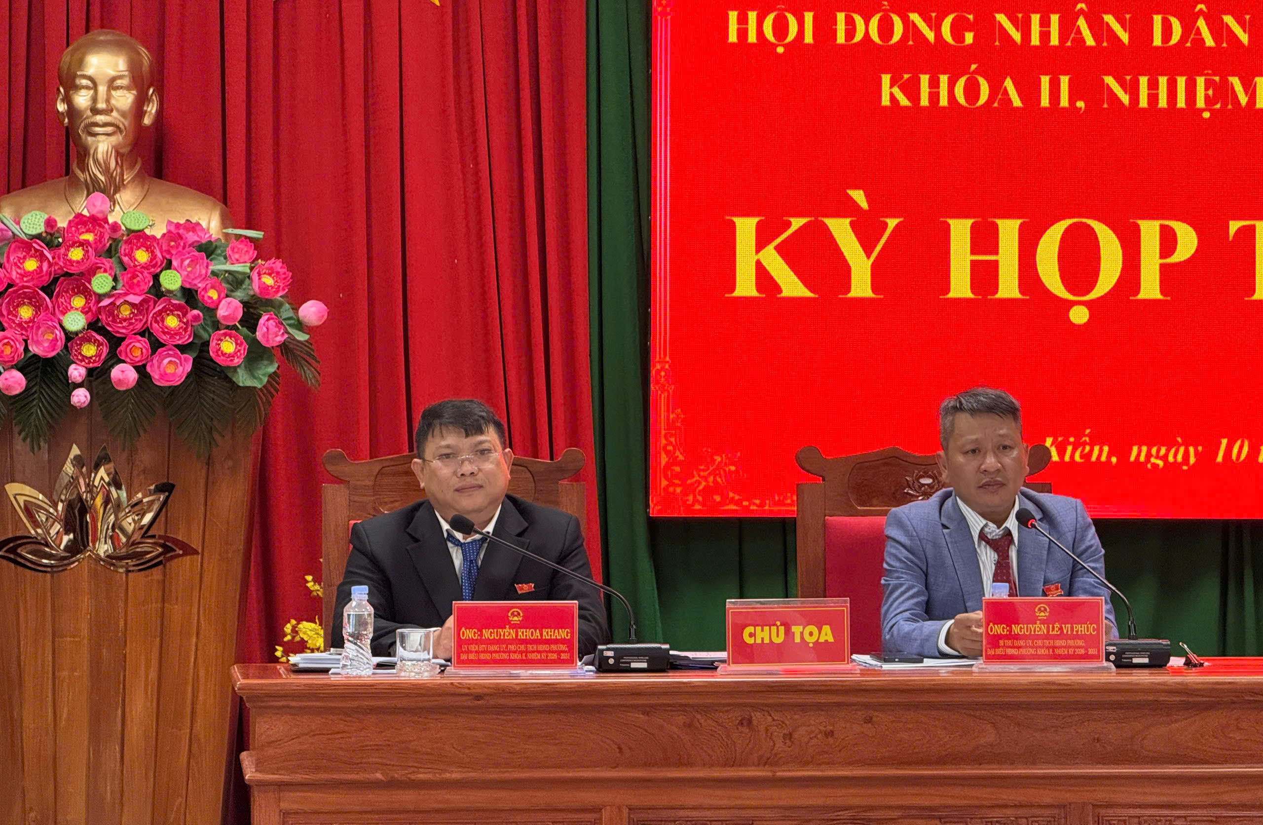 HĐND PHƯỜNG BÌNH KIẾN TỔ CHỨC KỲ HỌP THỨ HAI, KHÓA II, NHIỆM KỲ 2026 – 2031