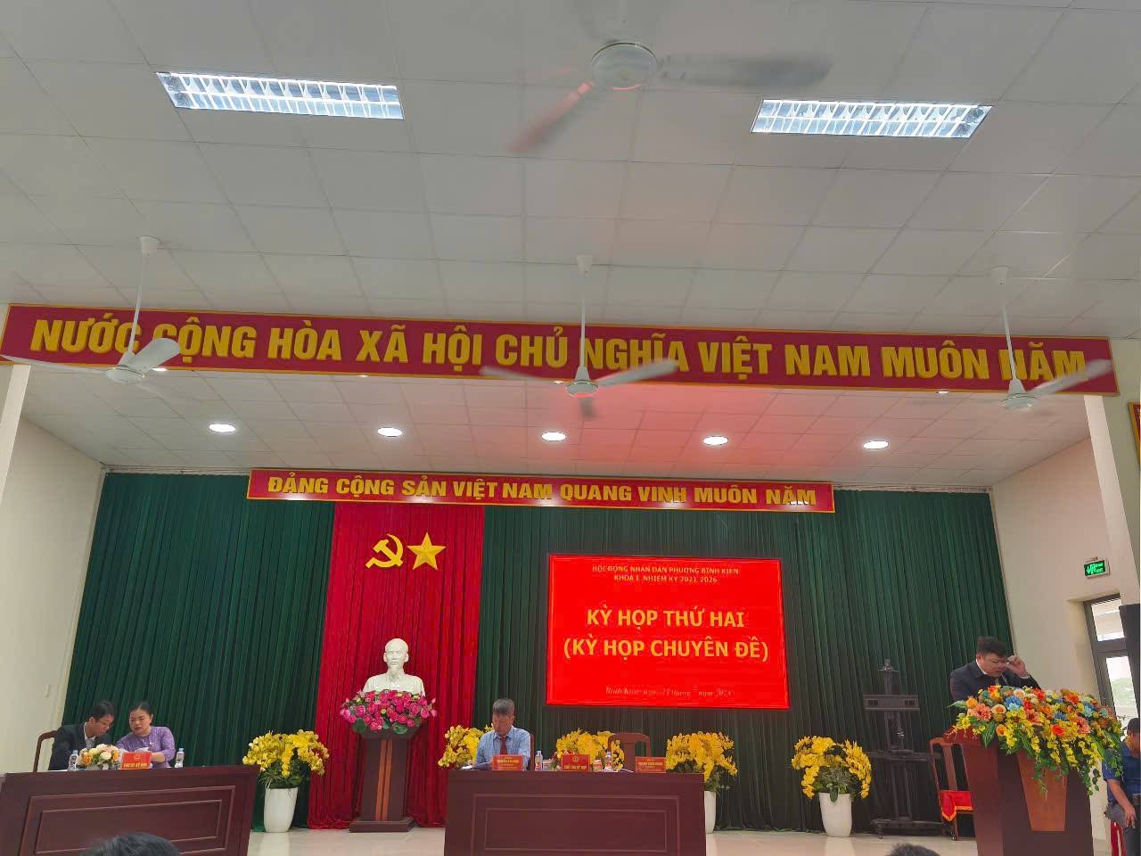 HĐND phường Bình Kiến tổ chức kỳ họp thứ II