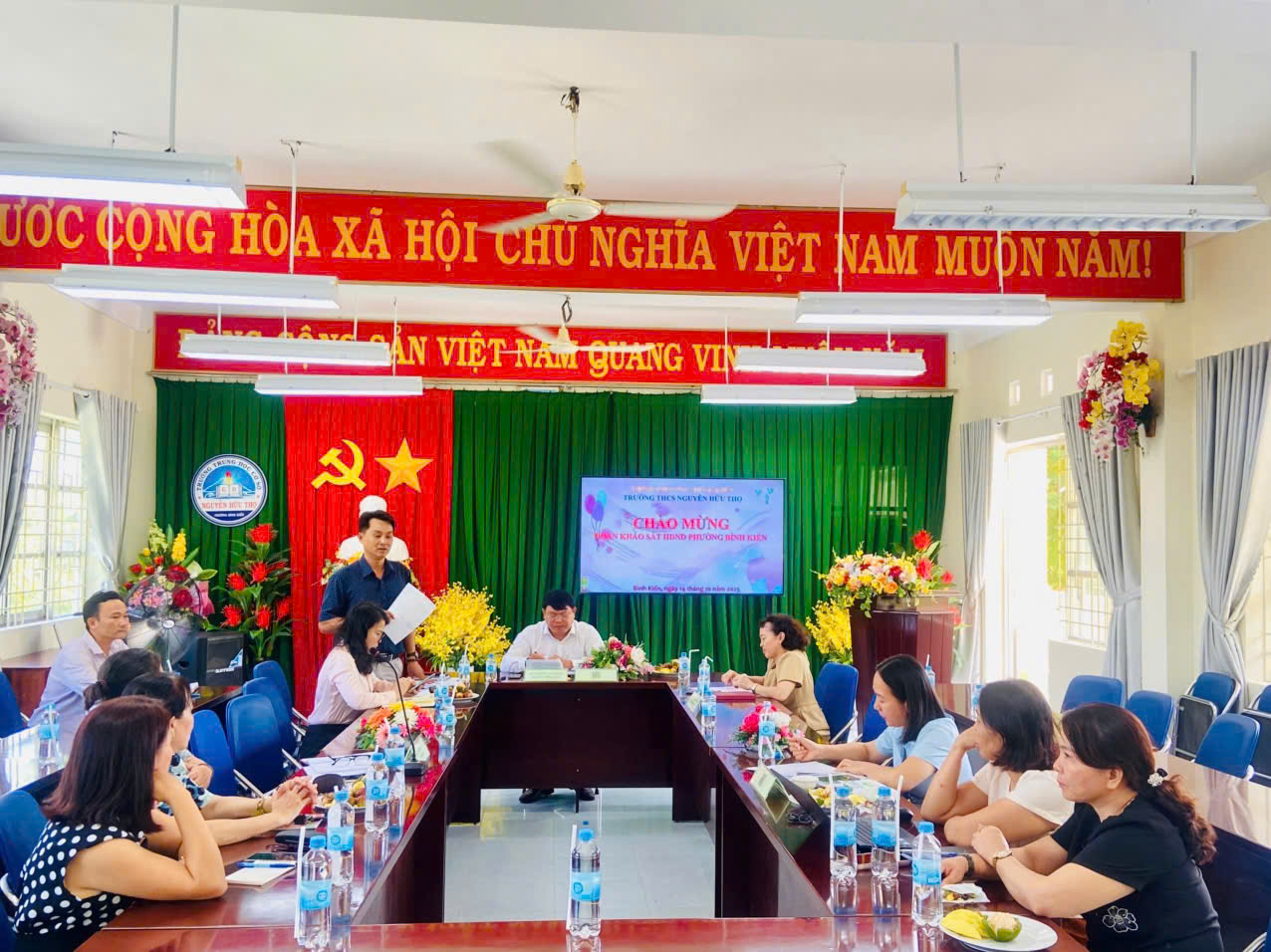 HĐND PHƯỜNG BÌNH KIẾN KHẢO SÁT, ĐỒNG HÀNH CÙNG CÁC TRƯỜNG HỌC NÂNG CAO CHẤT LƯỢNG GIÁO DỤC