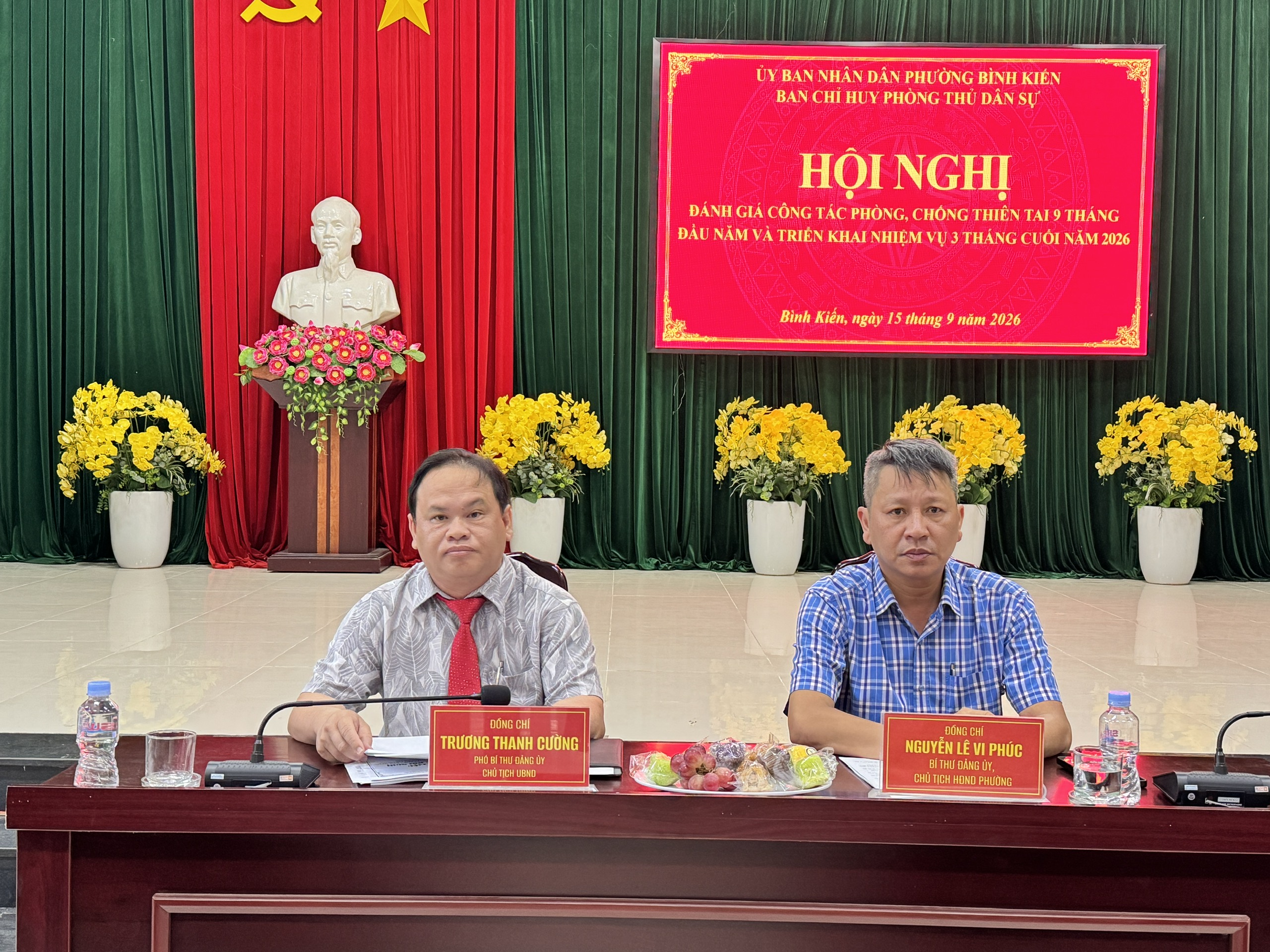 🌿 PHƯỜNG BÌNH KIẾN: ĐÁNH GIÁ CÔNG TÁC PHÒNG, CHỐNG THIÊN TAI 9 THÁNG ĐẦU NĂM, TRIỂN KHAI NHIỆM VỤ 3 THÁNG CUỐI NĂM 2026