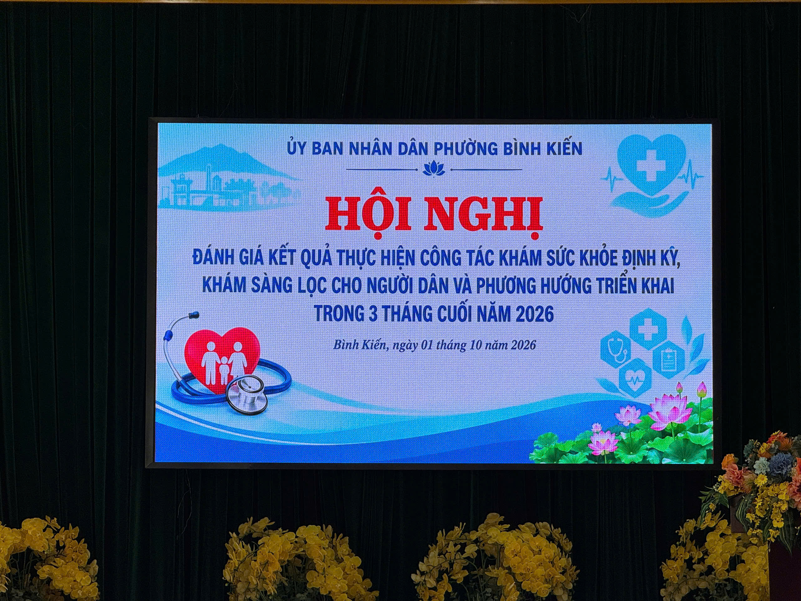 PHƯỜNG BÌNH KIẾN: ĐÁNH GIÁ KẾT QUẢ THỰC HIỆN CÔNG TÁC KHÁM SỨC KHỎE ĐỊNH KỲ, KHÁM SÀNG LỌC CHO NGƯỜI DÂN