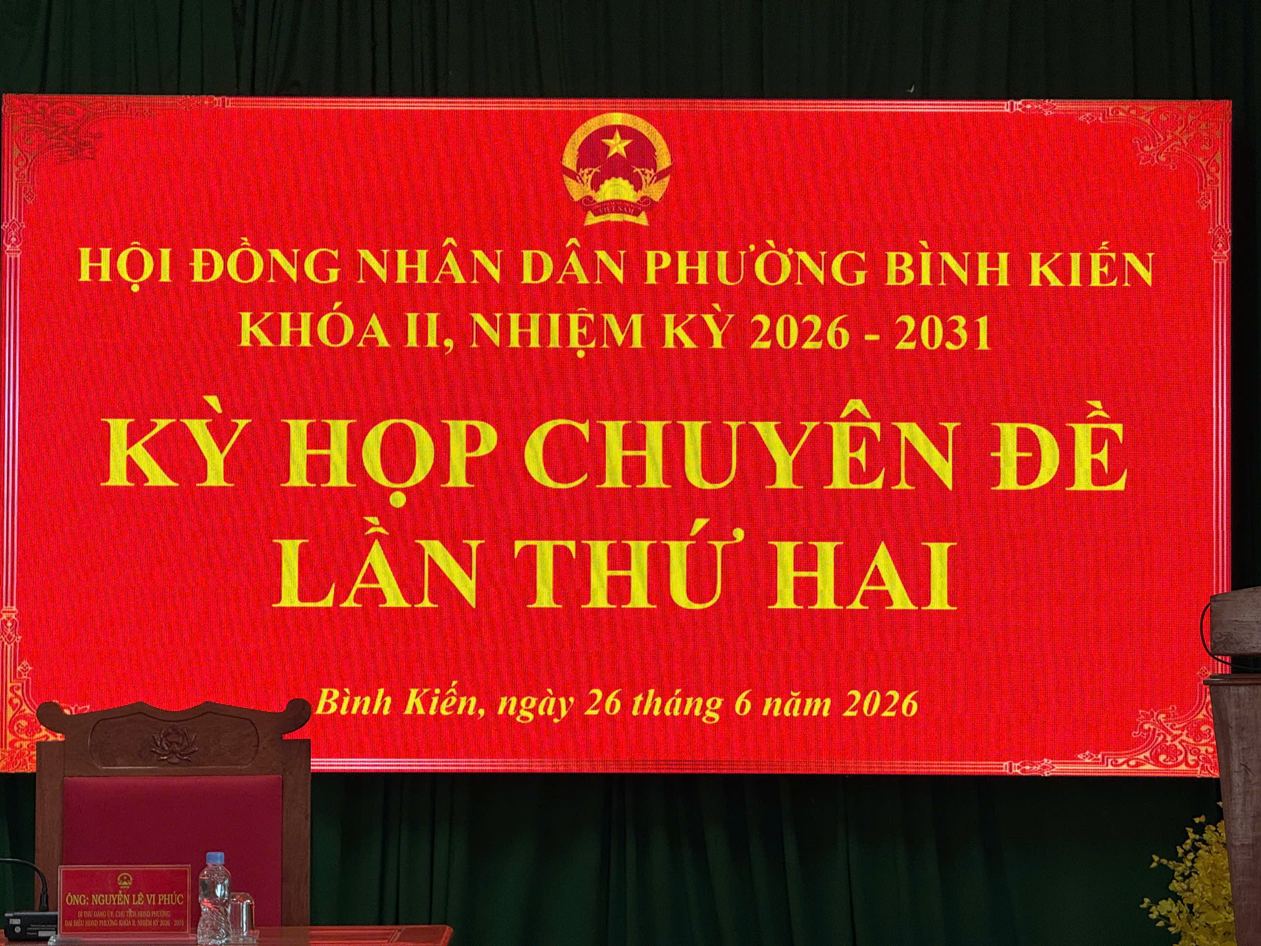 PHƯỜNG BÌNH KIẾN THÔNG QUA NGHỊ QUYẾT SẮP XẾP, TỔ CHỨC LẠI CÁC KHU PHỐ THÀNH TỔ DÂN PHỐ