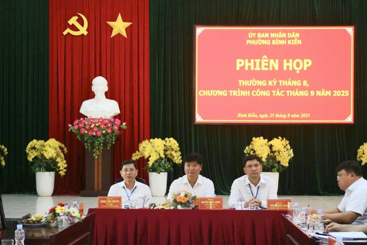PHIÊN HỌP THƯỜNG KỲ THÁNG 8 – CHƯƠNG TRÌNH CÔNG TÁC THÁNG 9 NĂM 2025