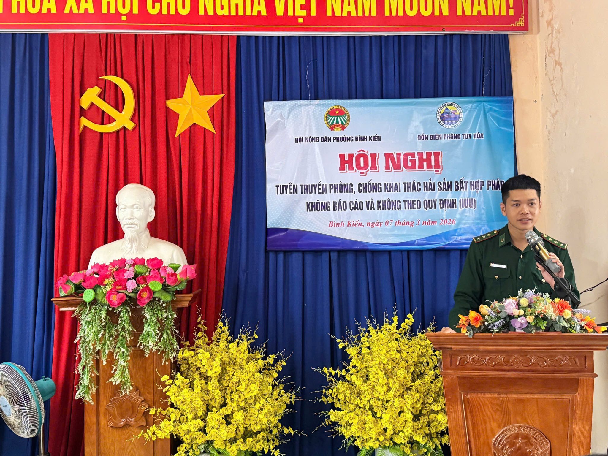 PHƯỜNG BÌNH KIẾN TỔ CHỨC TUYÊN TRUYỀN PHÒNG, CHỐNG KHAI THÁC HẢI SẢN BẤT HỢP PHÁP (IUU) CHO NGƯ DÂN